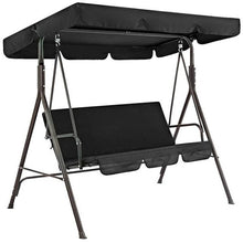 Load image into Gallery viewer, Terrace Swing Chair 2 Pieces / Set Universal Garden Chair Dustproof 3-Seater Outdoor Cover (Red)