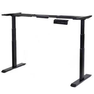 Electric Height Adjustable Standing Desk Frame Dual Motor System Solid Steel Frame Construction Frame with Large Weight Capacity