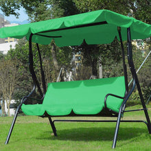 Load image into Gallery viewer, 3 Seat Swing Canopies Seat Cushion Cover Set Patio Swing Chair Hammock Replacement Waterproof Garden
