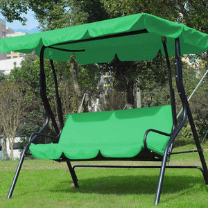 3 Seat Swing Canopies Seat Cushion Cover Set Patio Swing Chair Hammock Replacement Waterproof Garden